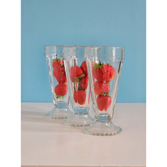 Libbey Soda Parfait Ice Cream Sundae Glasses - Picture 3 of 8